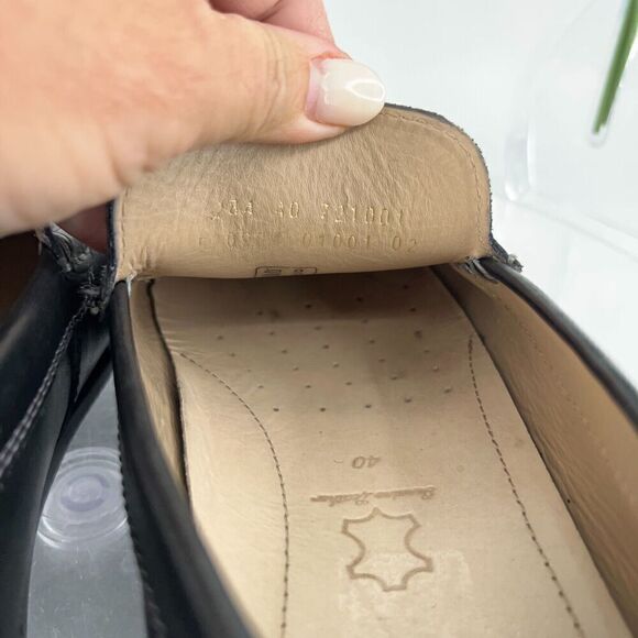 Ecco Men's Classic Moc Loafer Size 40 6 Driving Shoe Black Leather Slip On Comfy - Picture 9 of 14